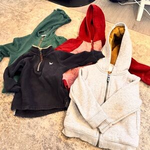 Toddler Kids' Assorted Color Hoodies and Sweatshirts size 2T Zip Up Jackets